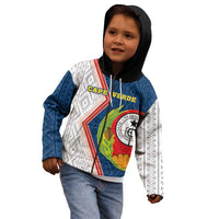 Cape Verde Kid Hoodie Verde Coat Of Arms And Pattern - Wonder Print Shop