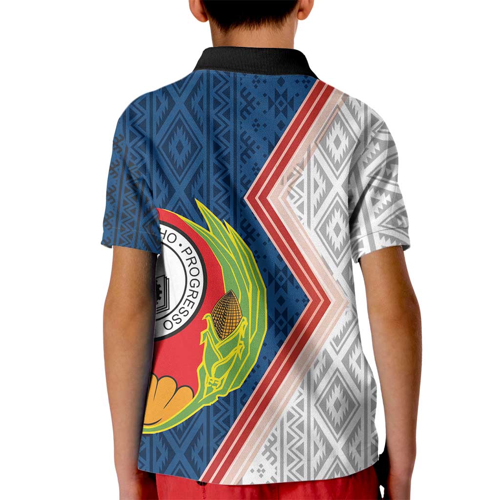 Cape Verde Kid Polo Shirt Verde Coat Of Arms And Pattern - Wonder Print Shop