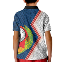 Cape Verde Kid Polo Shirt Verde Coat Of Arms And Pattern - Wonder Print Shop