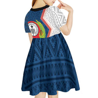 Cape Verde Kid Short Sleeve Dress Verde Coat Of Arms And Pattern - Wonder Print Shop