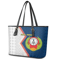 Cape Verde Leather Tote Bag Verde Coat Of Arms And Pattern - Wonder Print Shop