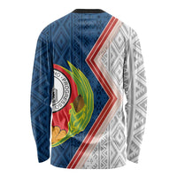 Cape Verde Long Sleeve Shirt Verde Coat Of Arms And Pattern - Wonder Print Shop
