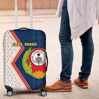 Cape Verde Luggage Cover Verde Coat Of Arms And Pattern - Wonder Print Shop