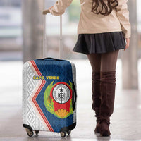Cape Verde Luggage Cover Verde Coat Of Arms And Pattern - Wonder Print Shop