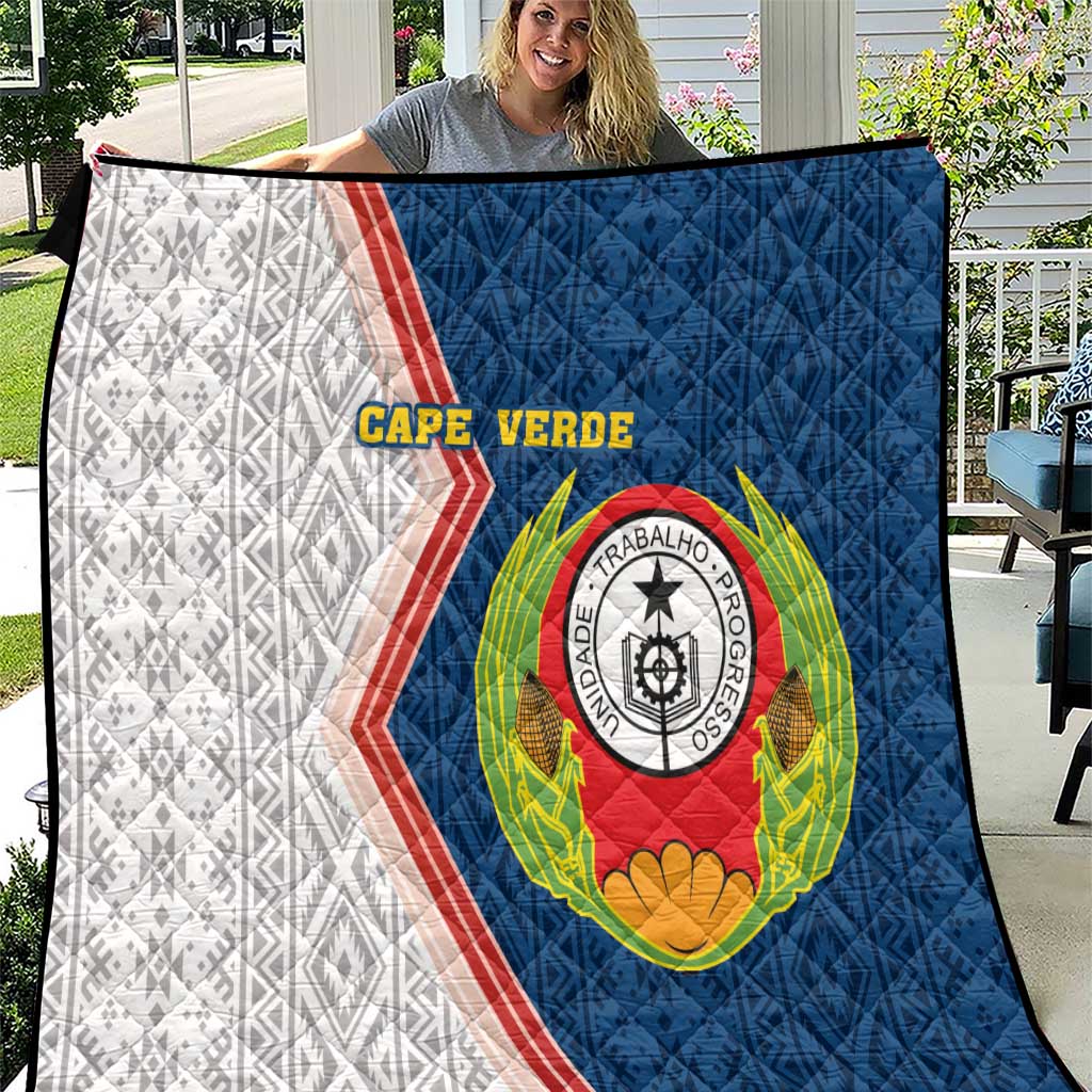 Cape Verde Quilt Verde Coat Of Arms And Pattern - Wonder Print Shop