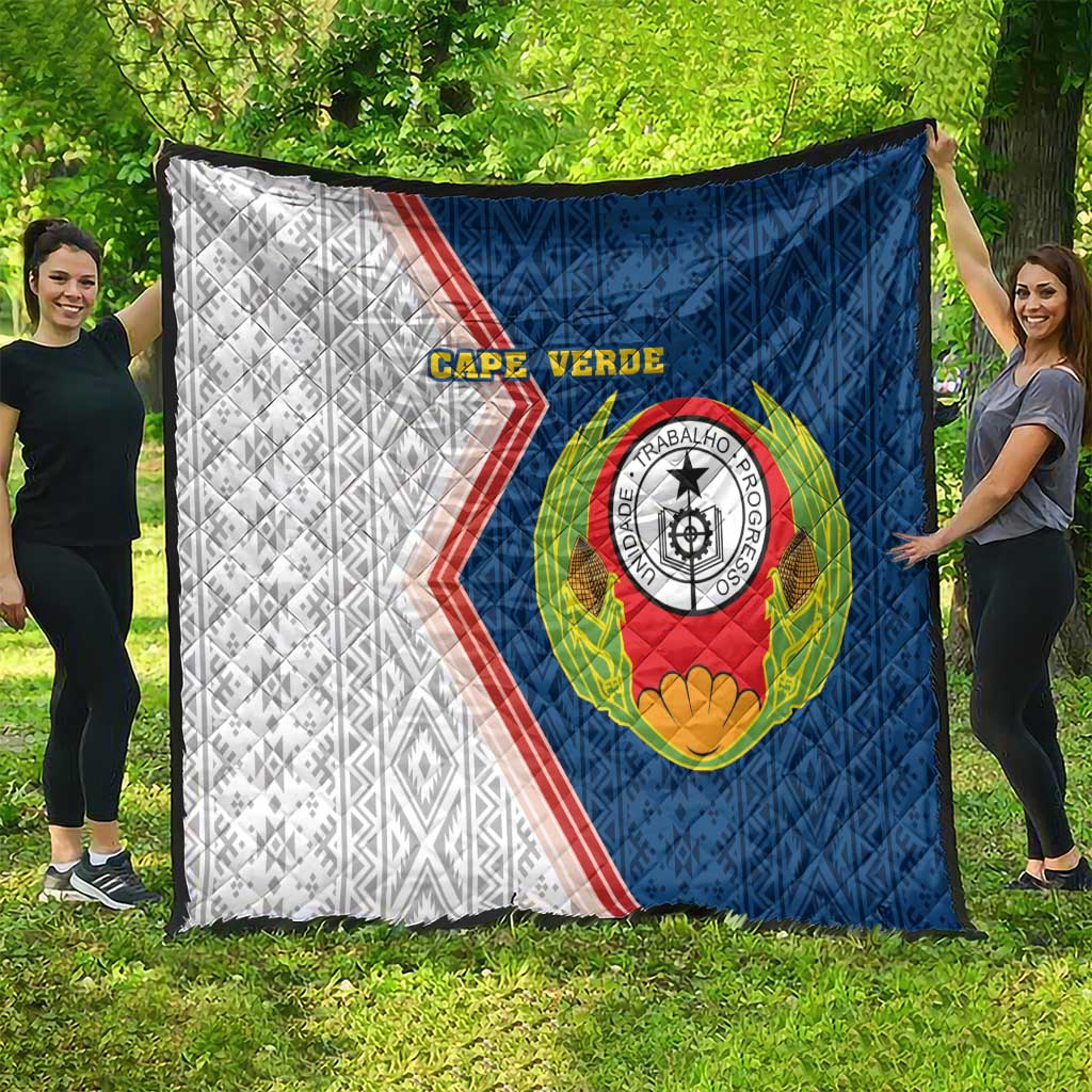 Cape Verde Quilt Verde Coat Of Arms And Pattern - Wonder Print Shop