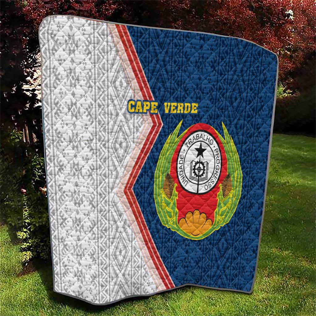 Cape Verde Quilt Verde Coat Of Arms And Pattern - Wonder Print Shop