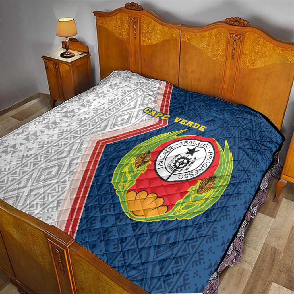 Cape Verde Quilt Verde Coat Of Arms And Pattern - Wonder Print Shop