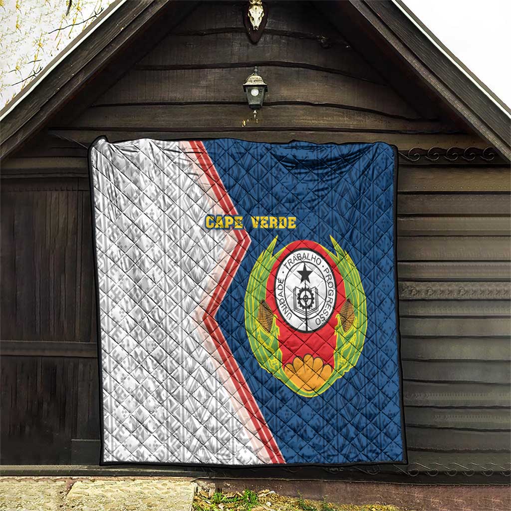 Cape Verde Quilt Verde Coat Of Arms And Pattern - Wonder Print Shop
