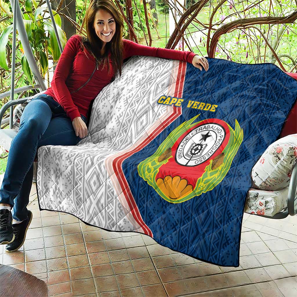 Cape Verde Quilt Verde Coat Of Arms And Pattern - Wonder Print Shop