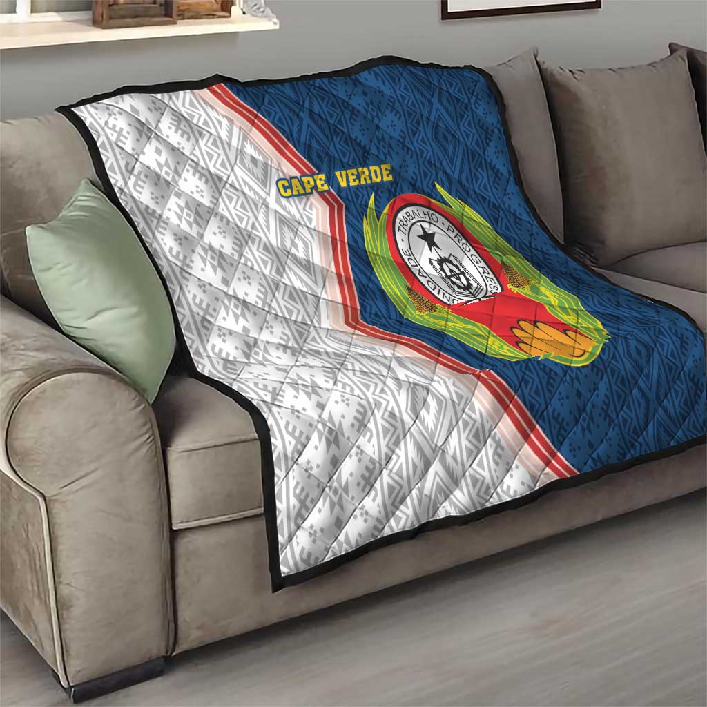 Cape Verde Quilt Verde Coat Of Arms And Pattern - Wonder Print Shop