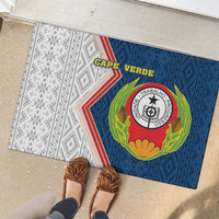 Cape Verde Rubber Doormat Verde Coat Of Arms And Pattern - Wonder Print Shop