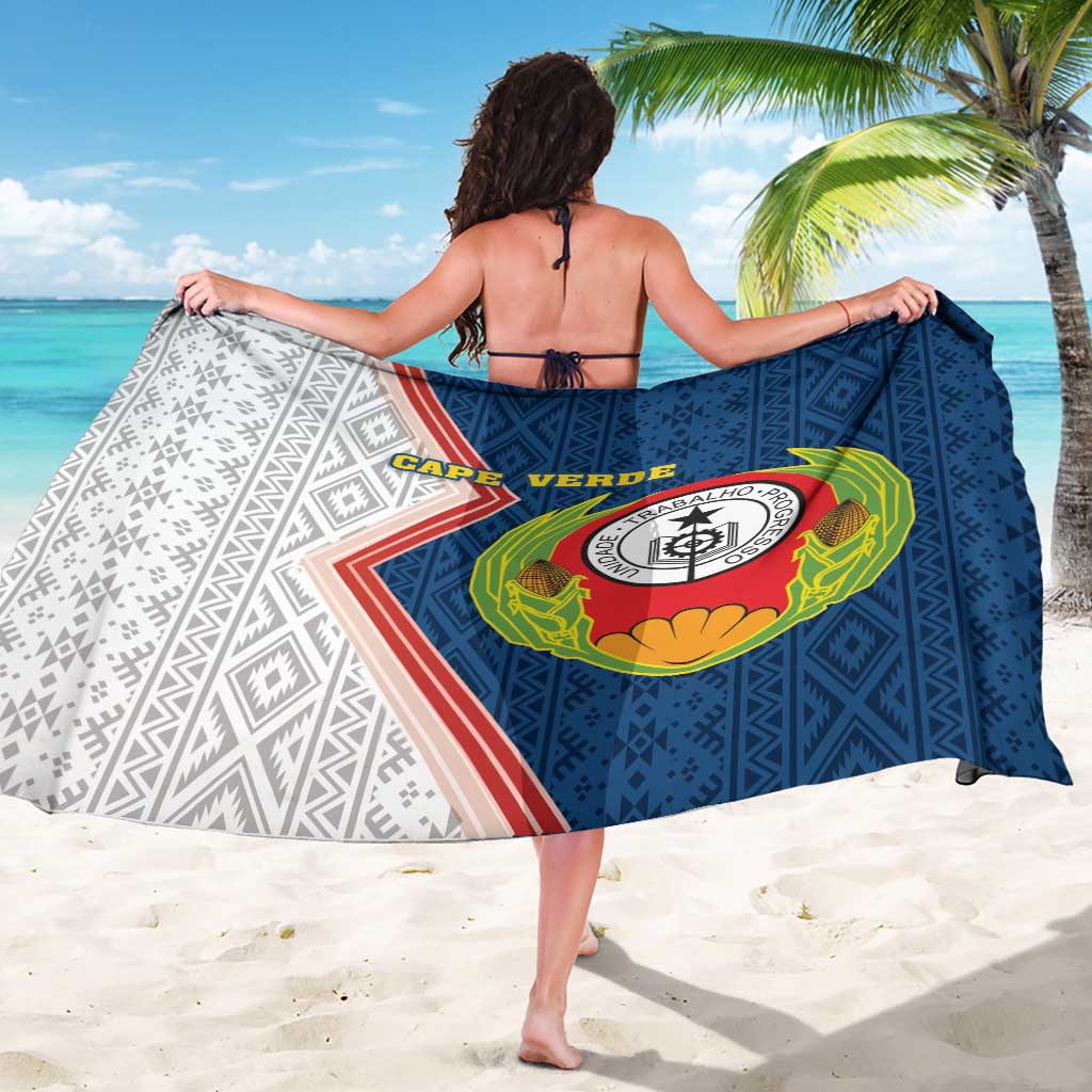 Cape Verde Sarong Verde Coat Of Arms And Pattern - Wonder Print Shop