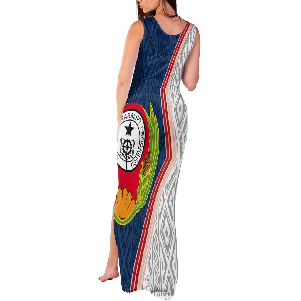Cape Verde Tank Maxi Dress Verde Coat Of Arms And Pattern - Wonder Print Shop