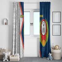 Cape Verde Window Curtain Verde Coat Of Arms And Pattern - Wonder Print Shop