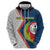 Cape Verde Zip Hoodie Verde Coat Of Arms And Pattern - Wonder Print Shop