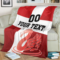 Custom Denmark Football Blanket Mute Swan