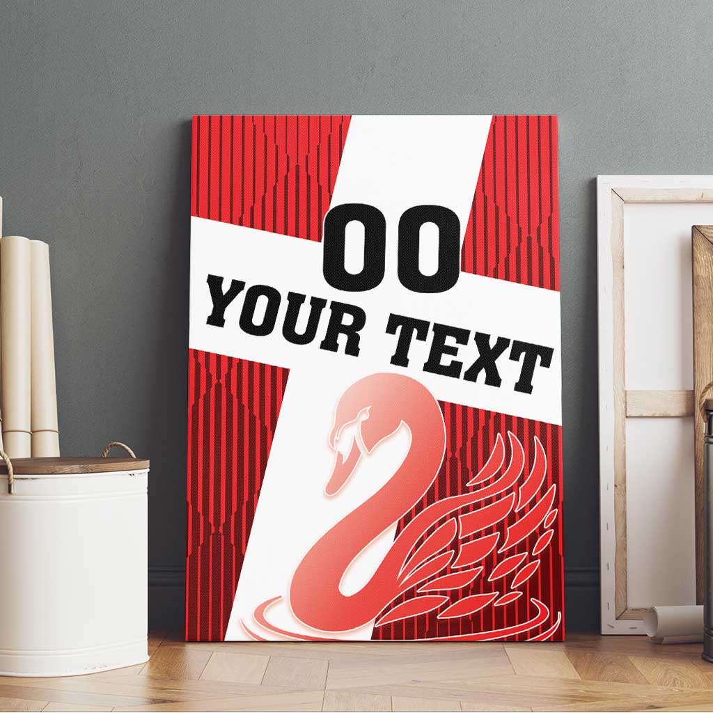 Custom Denmark Football Canvas Wall Art Mute Swan - Wonder Print Shop