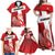 Custom Denmark Football Family Matching Off Shoulder Maxi Dress and Hawaiian Shirt Mute Swan - Wonder Print Shop