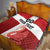 Custom Denmark Football Quilt Mute Swan - Wonder Print Shop