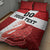 Custom Denmark Football Quilt Bed Set Mute Swan - Wonder Print Shop