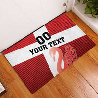 Custom Denmark Football Rubber Doormat Mute Swan - Wonder Print Shop