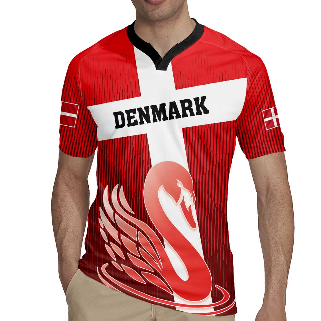 Custom Denmark Football Rugby Jersey Mute Swan - Wonder Print Shop