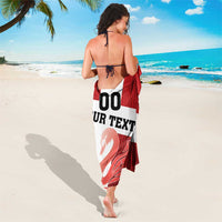 Custom Denmark Football Sarong Mute Swan - Wonder Print Shop