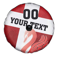 Custom Denmark Football Spare Tire Cover Mute Swan - Wonder Print Shop