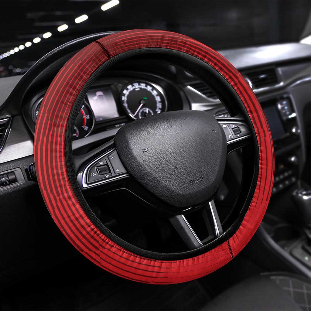 Denmark Football Steering Wheel Cover Mute Swan - Wonder Print Shop