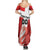Custom Denmark Football Summer Maxi Dress Mute Swan - Wonder Print Shop