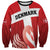 Custom Denmark Football Sweatshirt Mute Swan - Wonder Print Shop