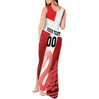 Custom Denmark Football Tank Maxi Dress Mute Swan - Wonder Print Shop