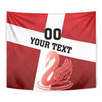 Custom Denmark Football Tapestry Mute Swan - Wonder Print Shop