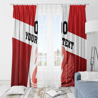 Custom Denmark Football Window Curtain Mute Swan - Wonder Print Shop