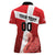 Custom Denmark Football Women Polo Shirt Mute Swan - Wonder Print Shop