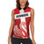 Custom Denmark Football Women Sleeveless Polo Shirt Mute Swan - Wonder Print Shop