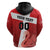 Custom Denmark Football Zip Hoodie Mute Swan - Wonder Print Shop