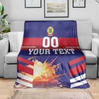 Custom Denmark Football Blanket Come On Danish Dynamite