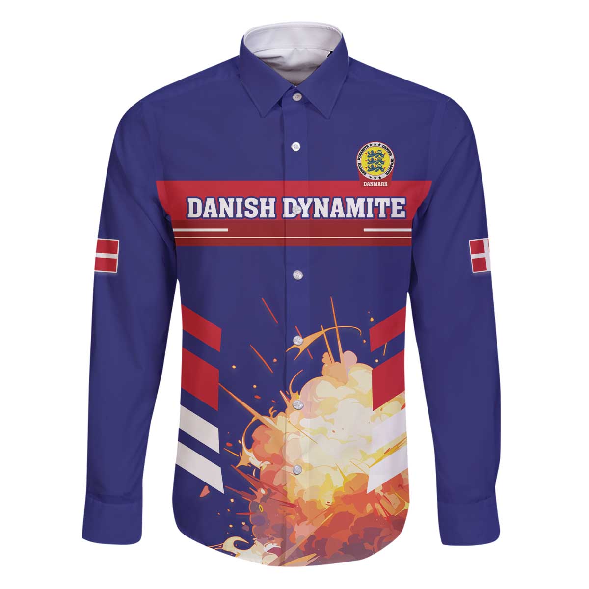 Custom Denmark Football Family Matching Puletasi and Hawaiian Shirt Come On Danish Dynamite - Wonder Print Shop