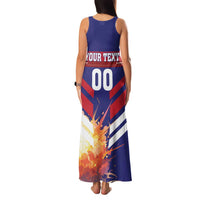 Custom Denmark Football Family Matching Tank Maxi Dress and Hawaiian Shirt Come On Danish Dynamite - Wonder Print Shop