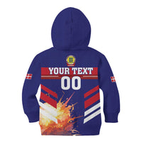 Custom Denmark Football Kid Hoodie Come On Danish Dynamite - Wonder Print Shop