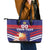 Custom Denmark Football Leather Tote Bag Come On Danish Dynamite - Wonder Print Shop