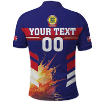 Custom Denmark Football Polo Shirt Come On Danish Dynamite - Wonder Print Shop