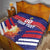 Custom Denmark Football Quilt Come On Danish Dynamite - Wonder Print Shop