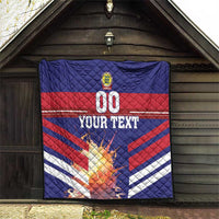 Custom Denmark Football Quilt Come On Danish Dynamite - Wonder Print Shop