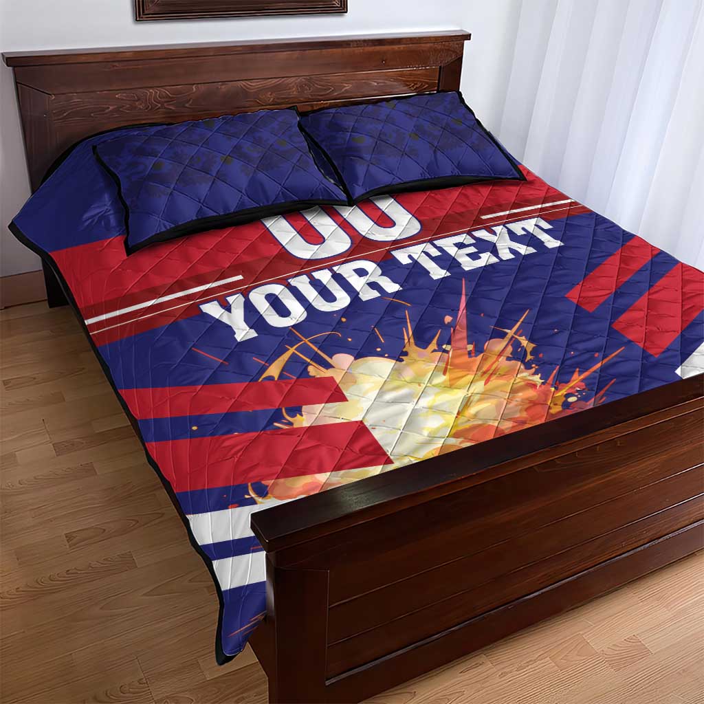 Custom Denmark Football Quilt Bed Set Come On Danish Dynamite - Wonder Print Shop