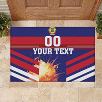 Custom Denmark Football Rubber Doormat Come On Danish Dynamite - Wonder Print Shop