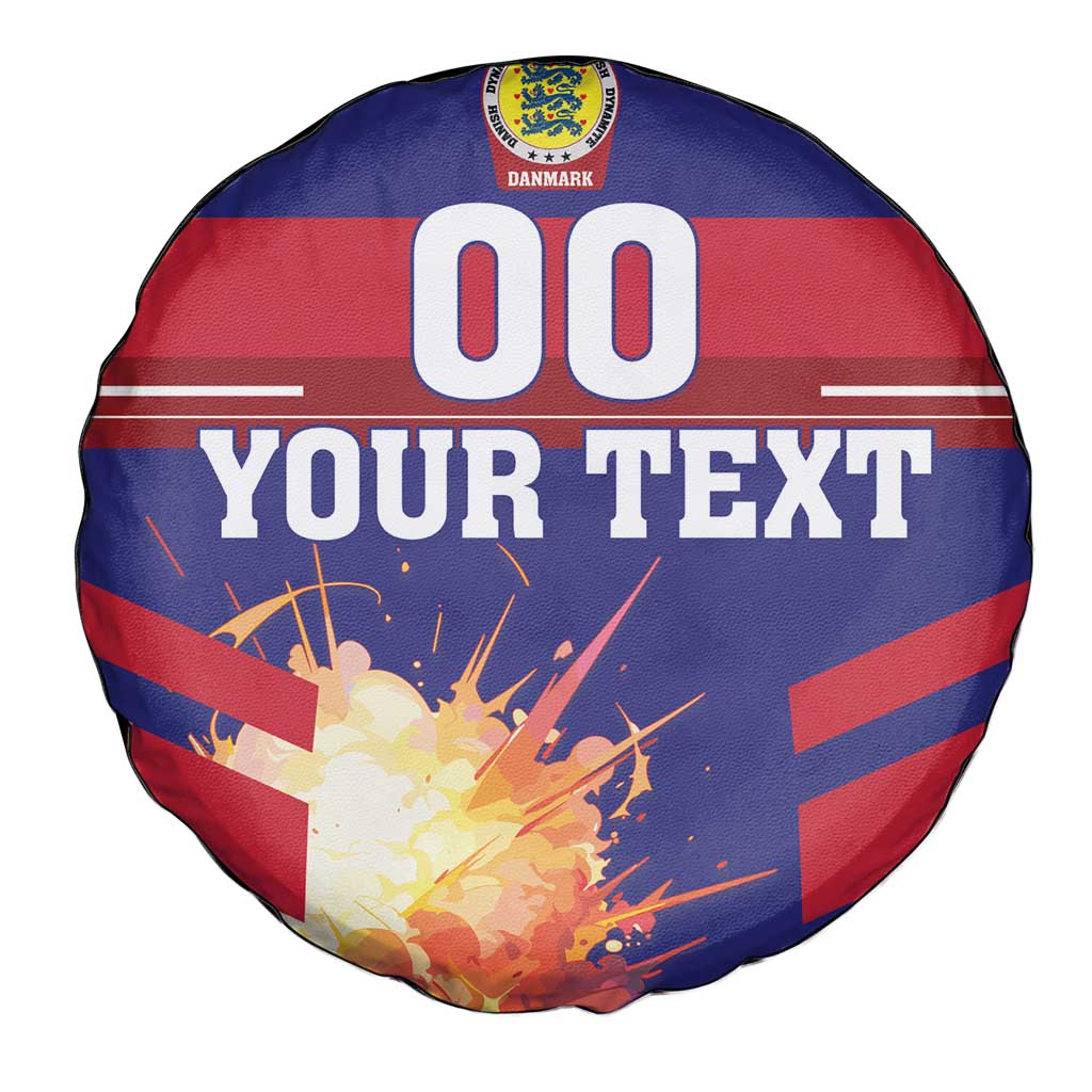 Custom Denmark Football Spare Tire Cover Come On Danish Dynamite - Wonder Print Shop