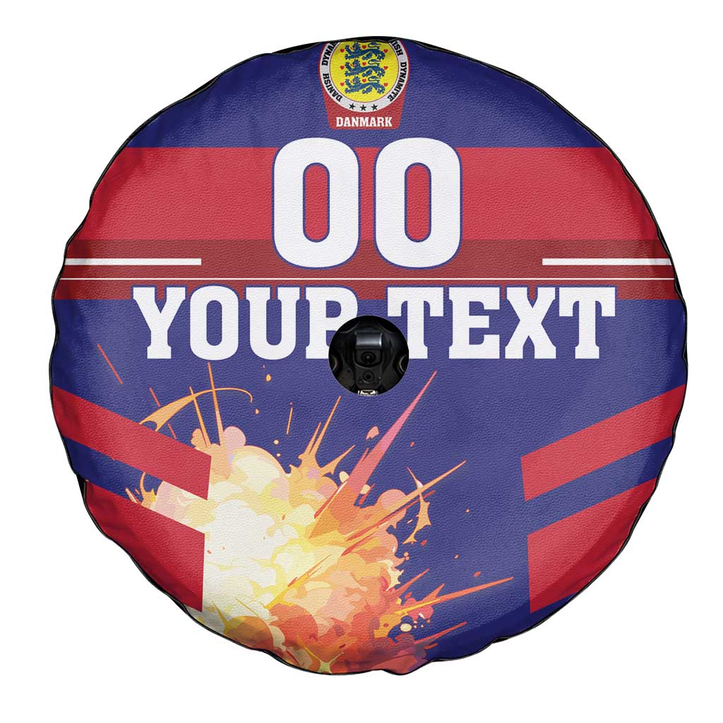 Custom Denmark Football Spare Tire Cover Come On Danish Dynamite - Wonder Print Shop
